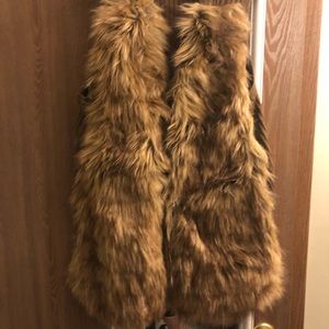 Chico’s faux fur vest